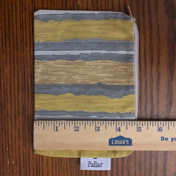 Pallas Textiles Bag Travel Small Mini ID Card Yellow Gray White Boho Lightweight - Picture 3 of 8
